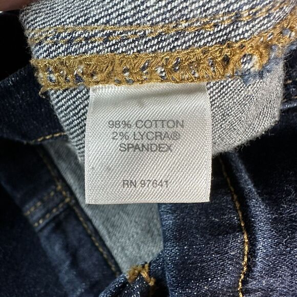 J Jill Womens Size Small Blue Jean Trucker Jacket Denim Coat Button Up Stretch - Picture 8 of 9